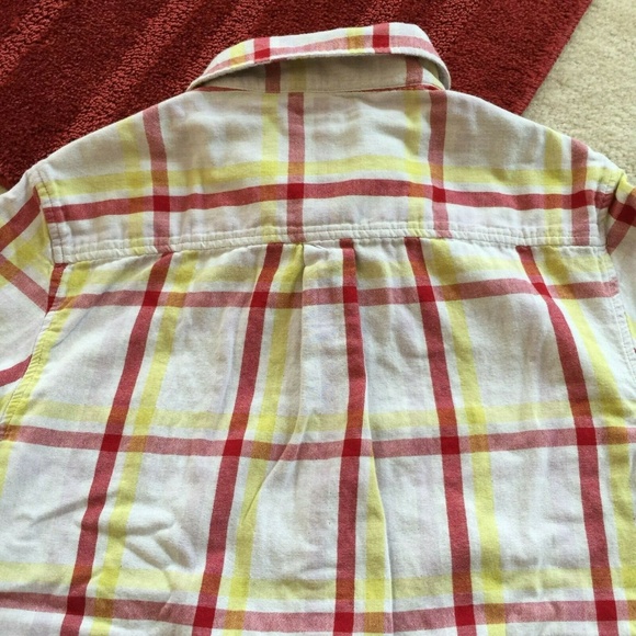 Jachs Girlfriend M Plaid Button Down Long Roll Slv - Picture 5 of 8